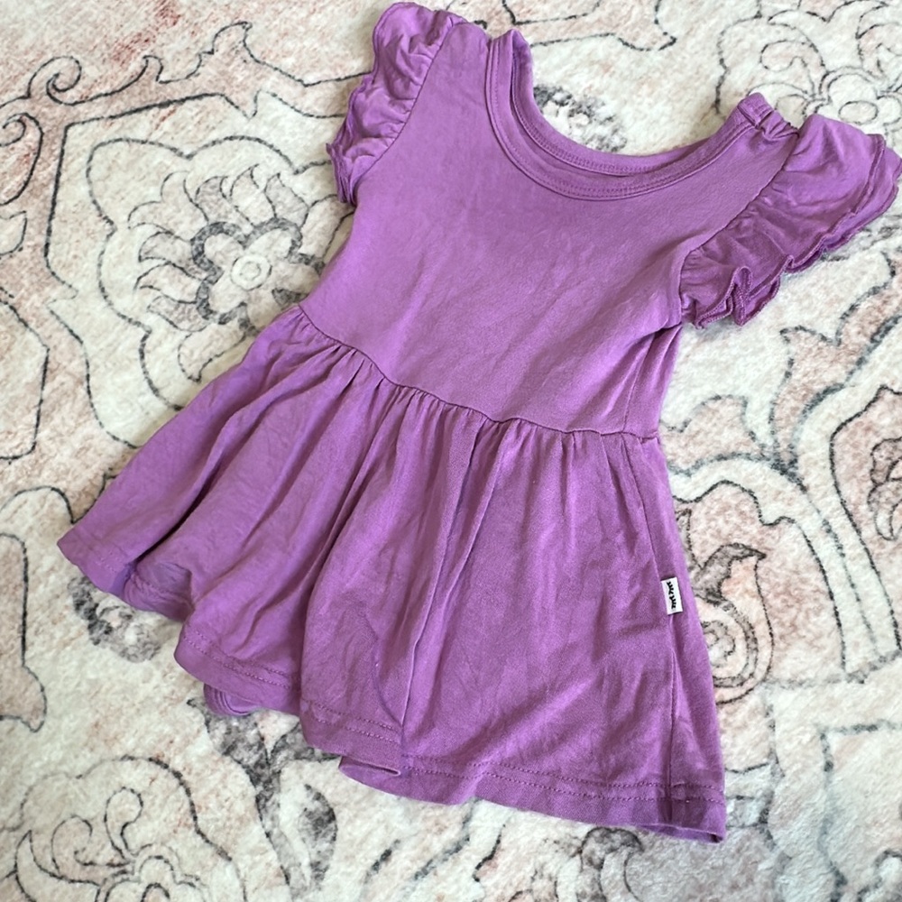 Little Sleepies Lavender Ruffle Dress